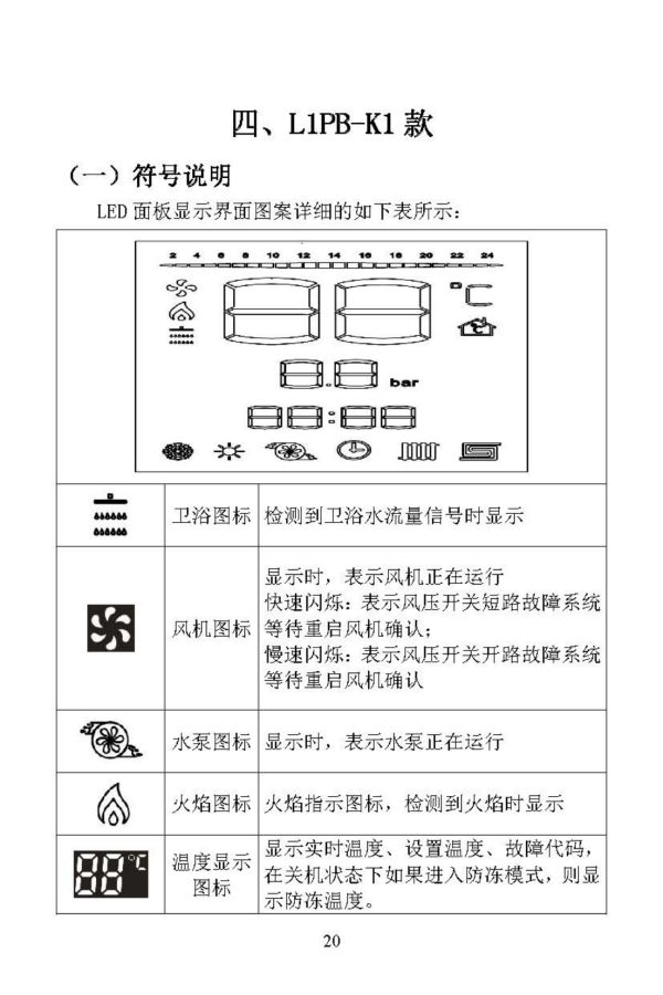燃气采暖热水炉说明书